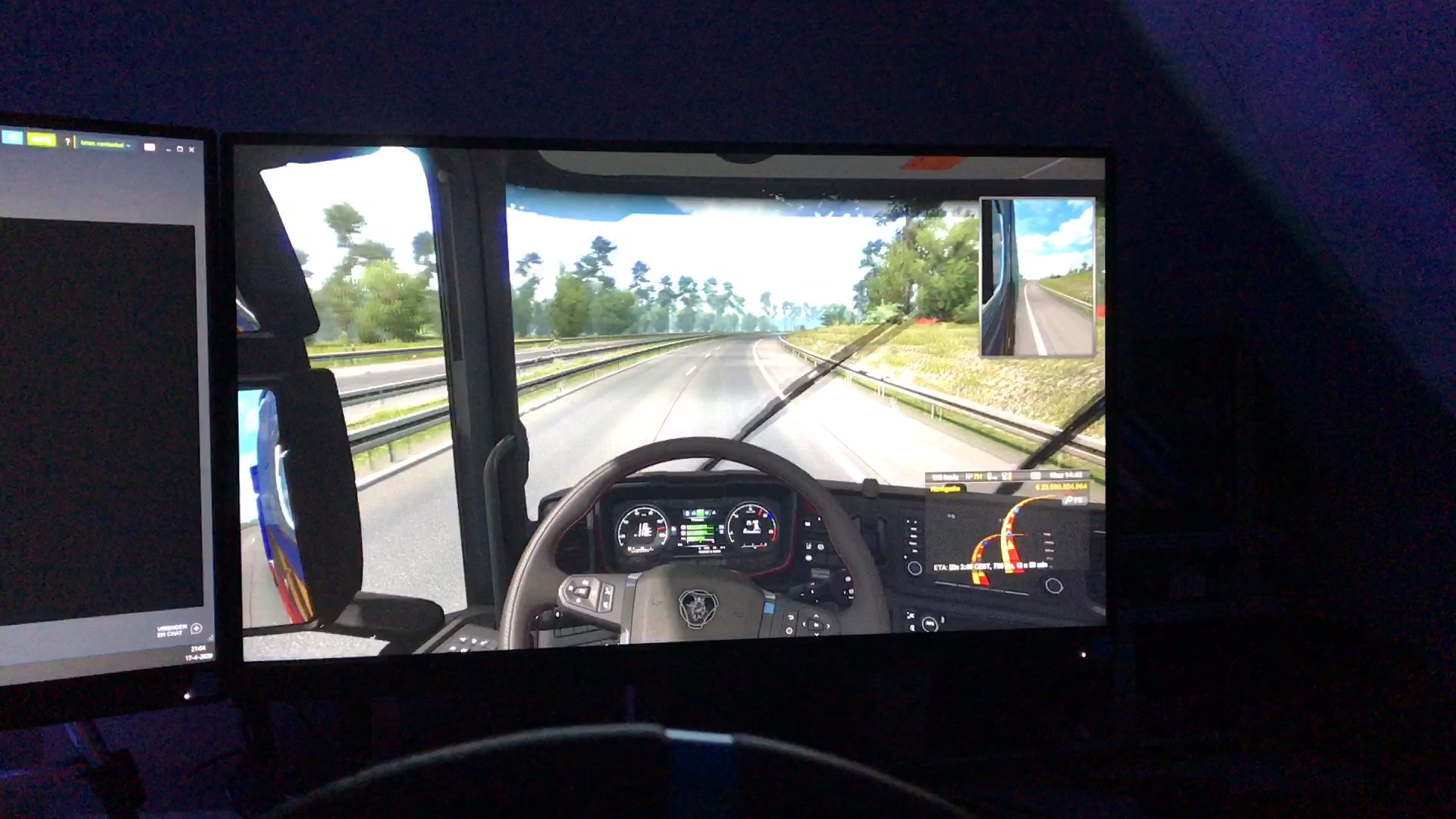 driving wheel pc changing rotation euro truck simulator