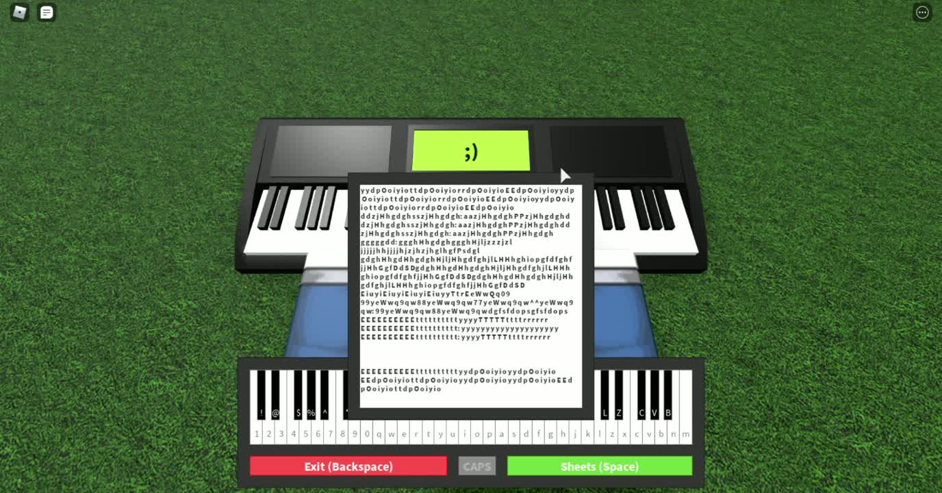 Roblox How To Play Piano Caps