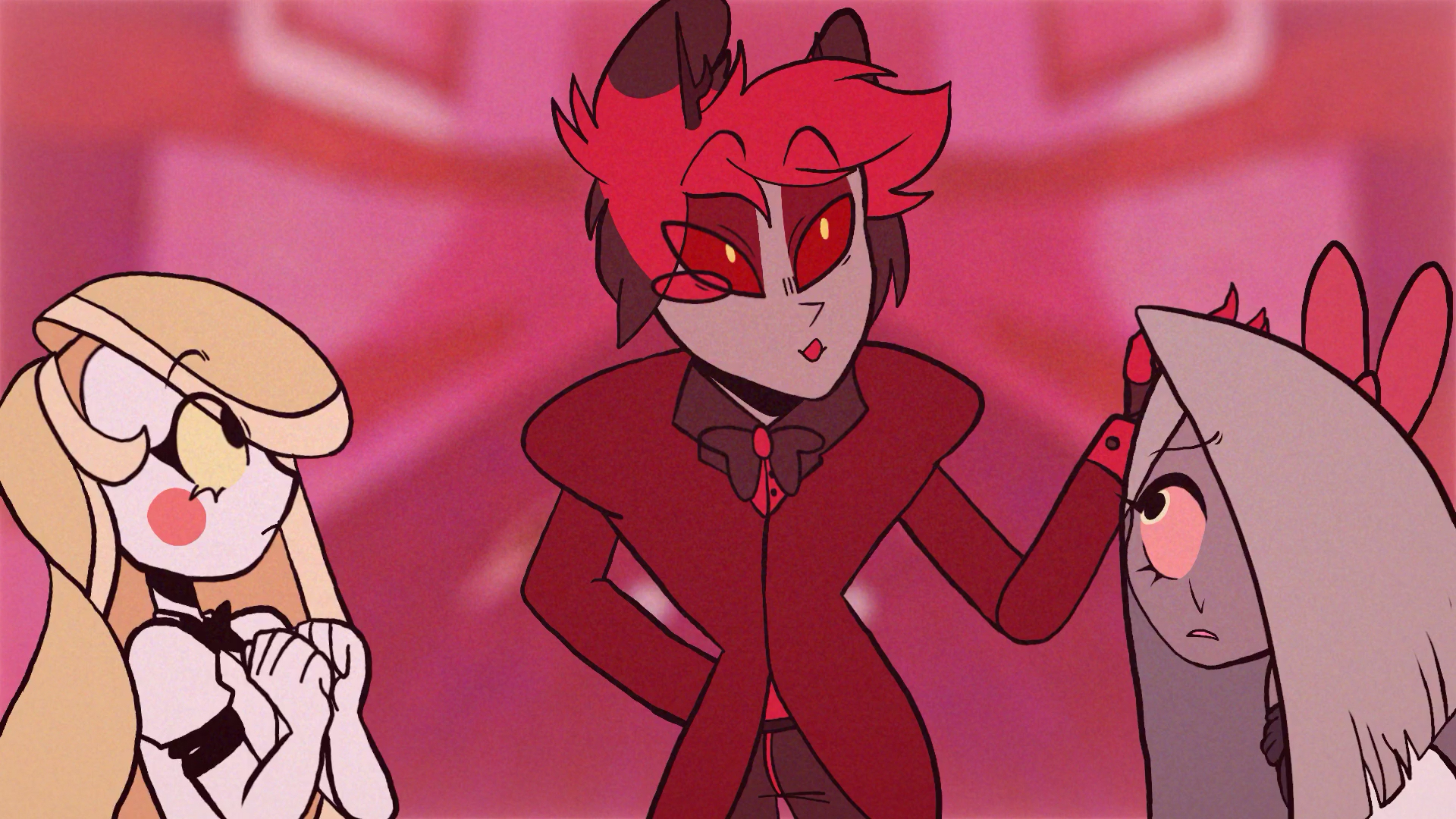 I forgot to post this other scene I did for the hazbin hotel (rebooked) pro...