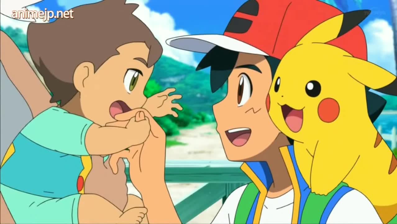 No episódio 12  Campeonato Mundial de Pokemon Por assistir as finais Ash  e Gou visitando a região de Galar