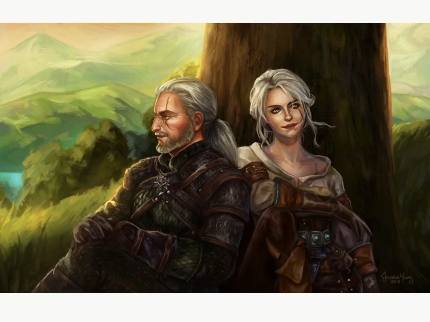 The witcher 3 geralt and ciri фото 95