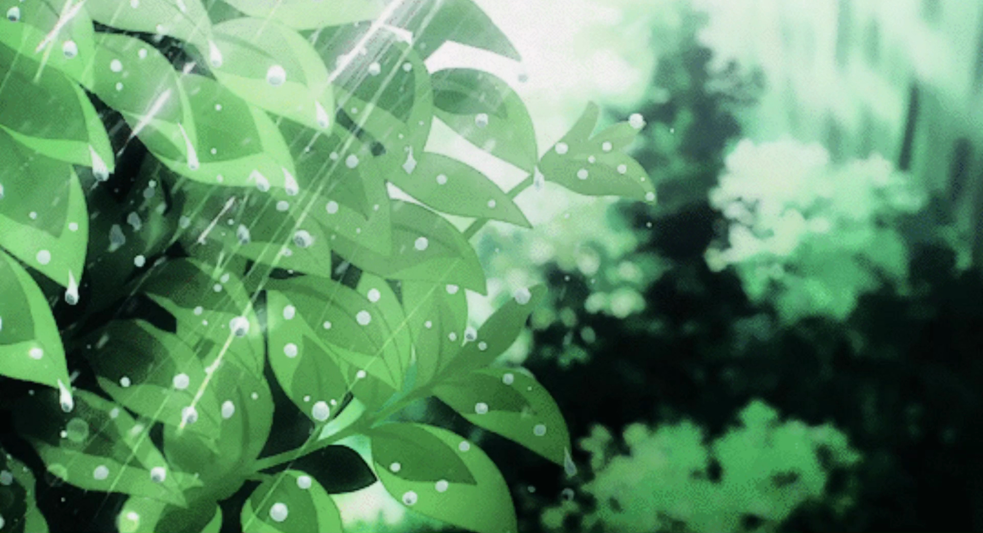 Зеленые аниме гиф