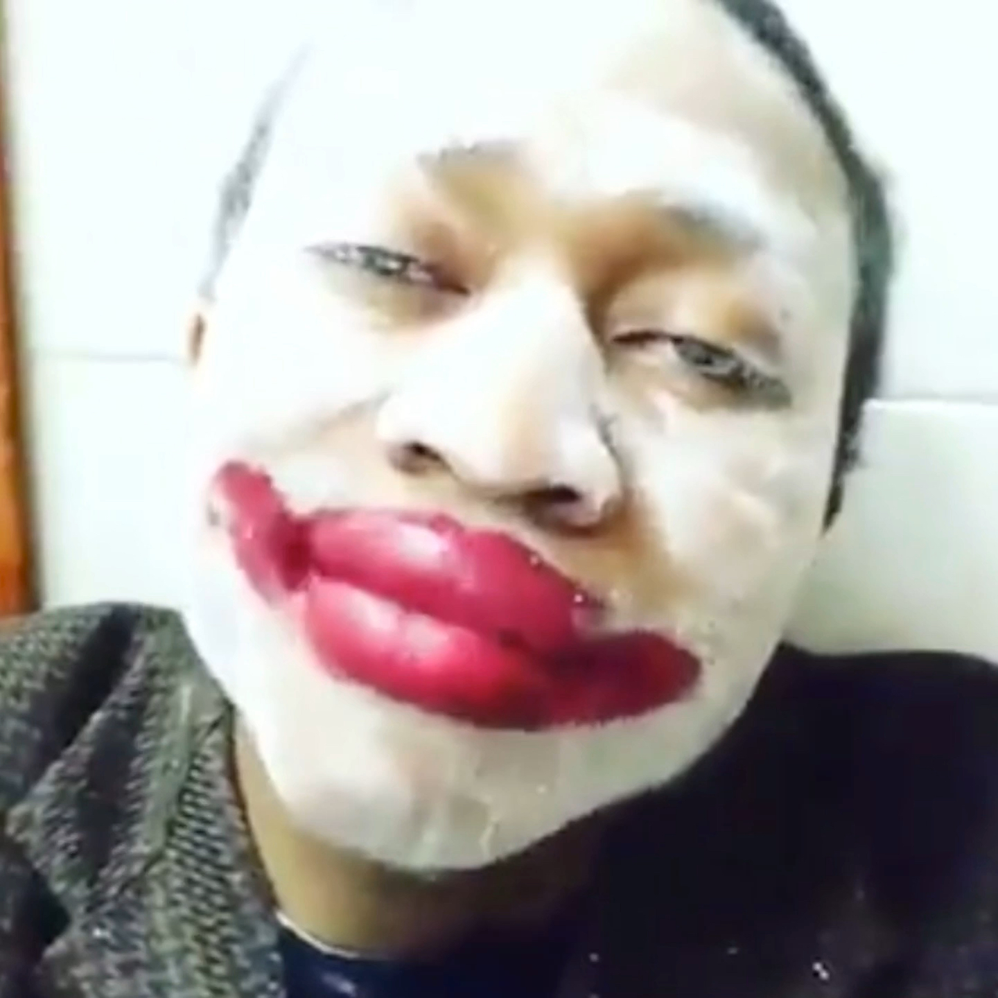 Clown makeup gif