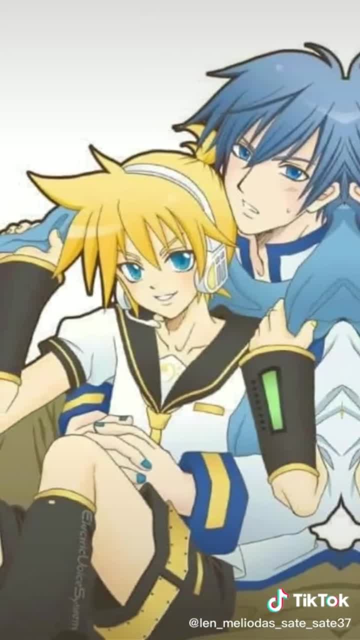 Кайто и лен фф. Кайто и лен. Кайто и лен Вокалоид. Len x Kaito. Кагамине лен и Кайто.