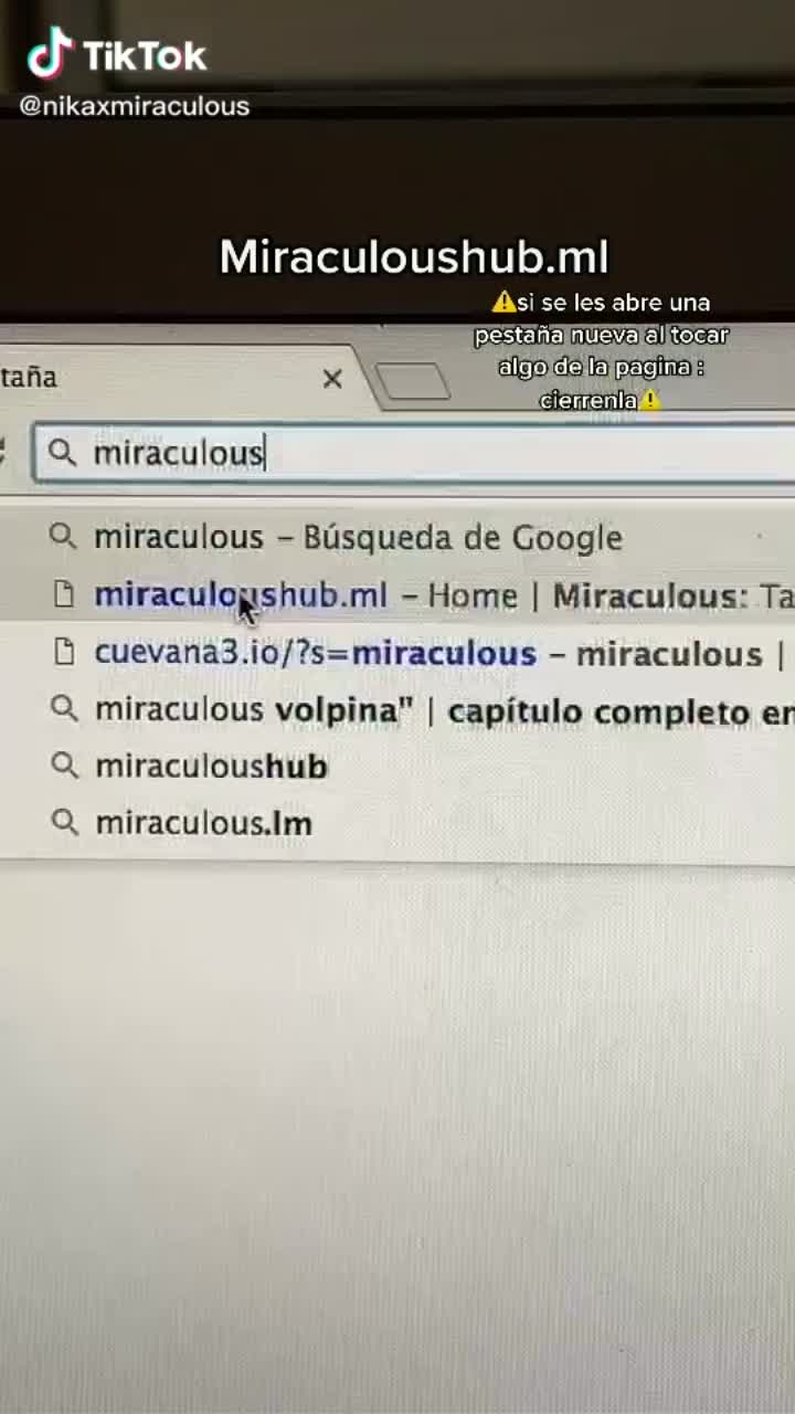 Miraculoushub.ml website