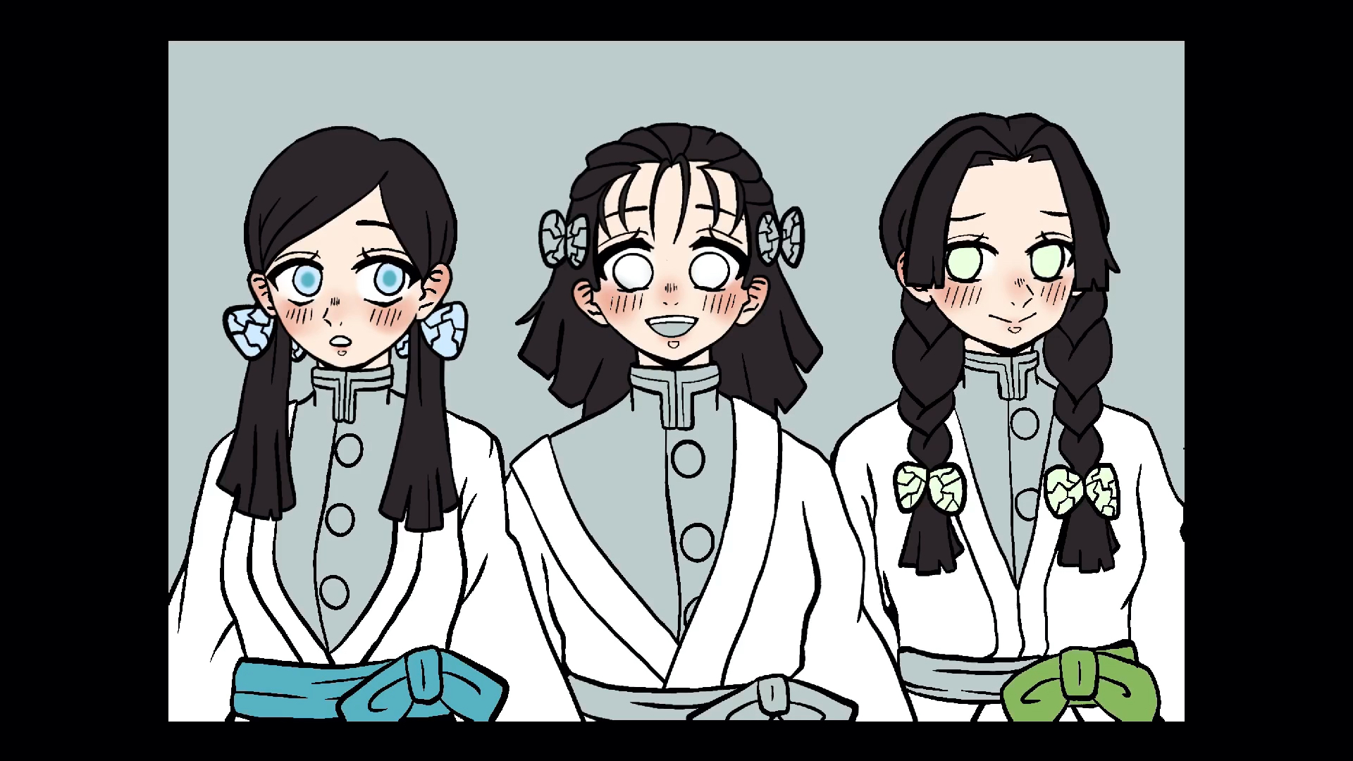 🦋 Triplets As Demon Slayers + Speedpaint | Demon Slayer: Kimetsu No Yaiba  Amino